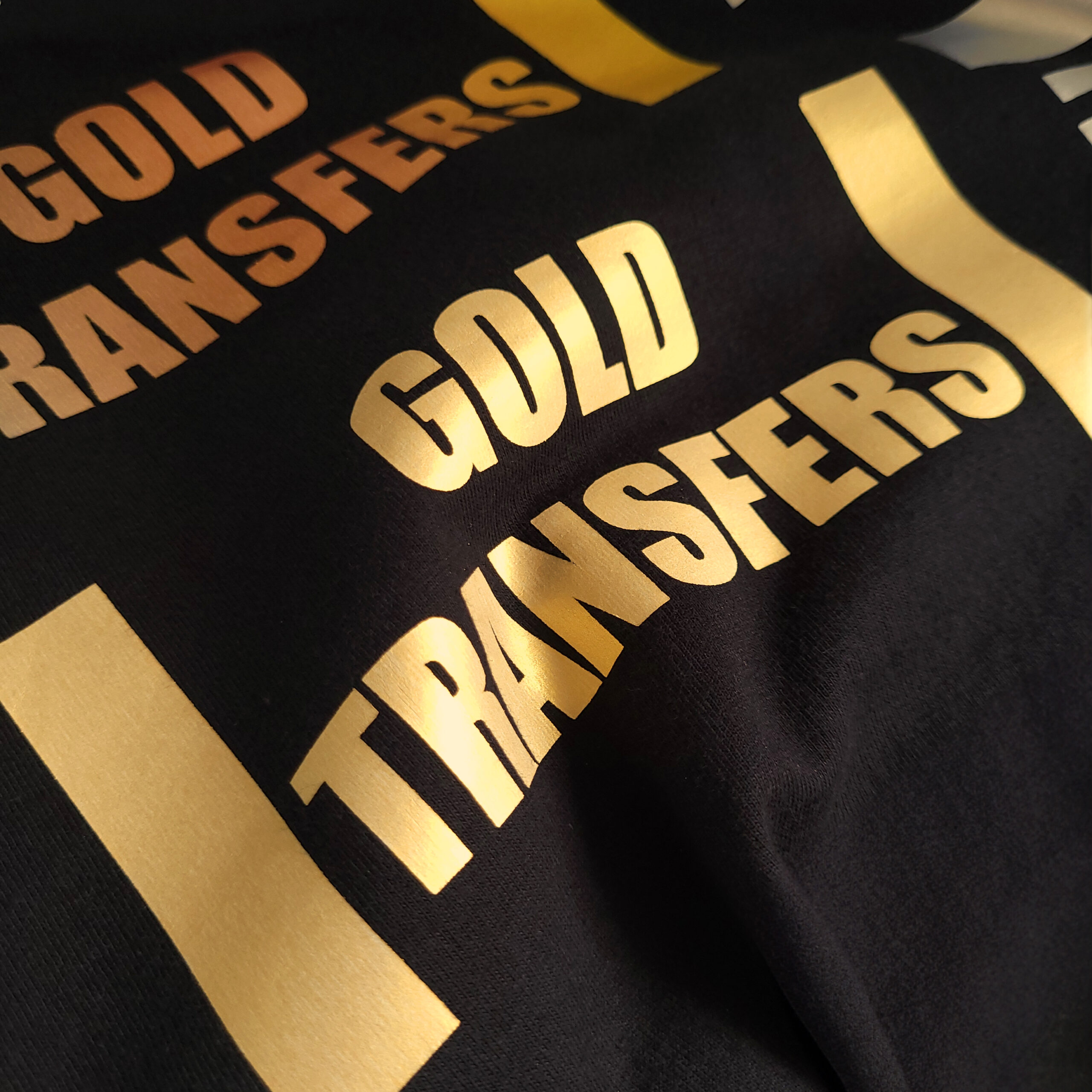 Gold DTF Transfers